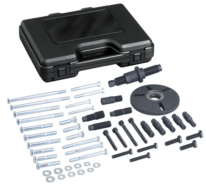 Works with Most Cars and SUVs Pickups ARES 71000 Crankshaft Pulleys and Gears 43-Piece Harmonic Balancer Puller Set Steering Wheels for Use with Harmonic Balancers 