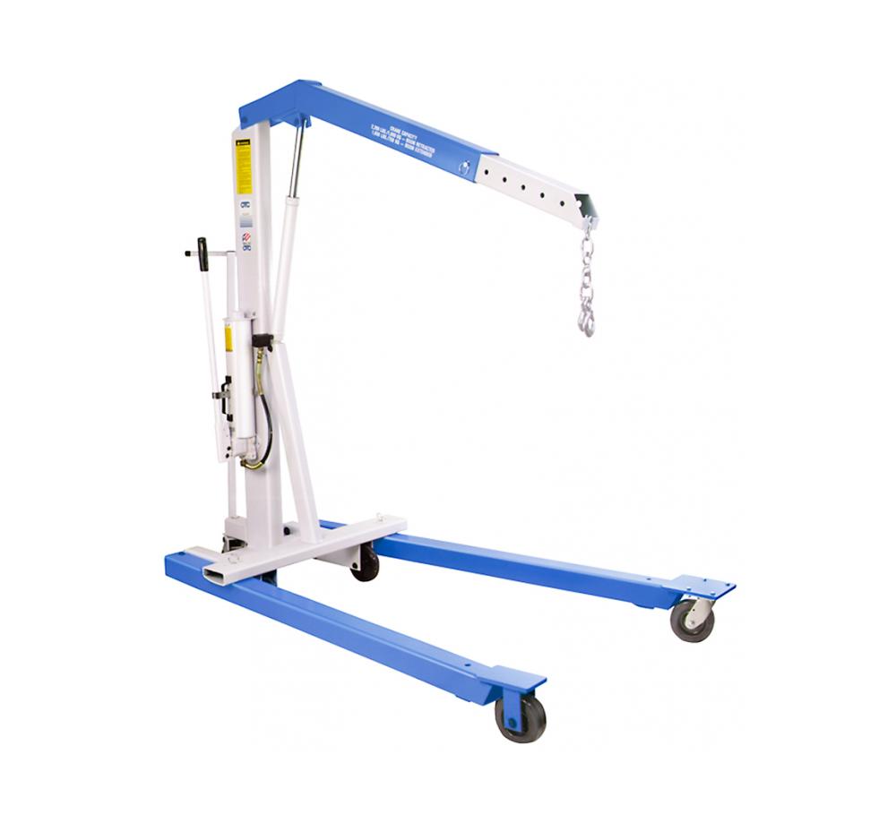 2003 1,500 lbs Capacity Engine Lift Package with Floor Crane and Load Leveler OTC 
