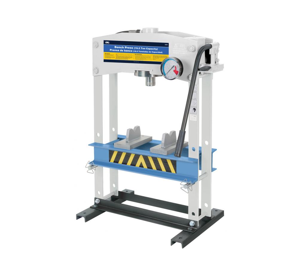 16 1 2 Ton Capacity Bench Press Hydraulic Press Otc Tools
