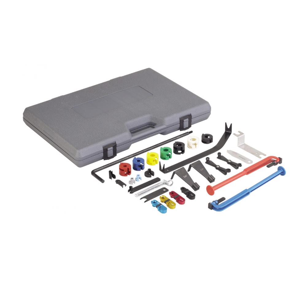Universal Full 12pc Kit Heat A/C ABN Master Disconnect Set Fuel and Transmission Line Disconnects for Ford and GM 