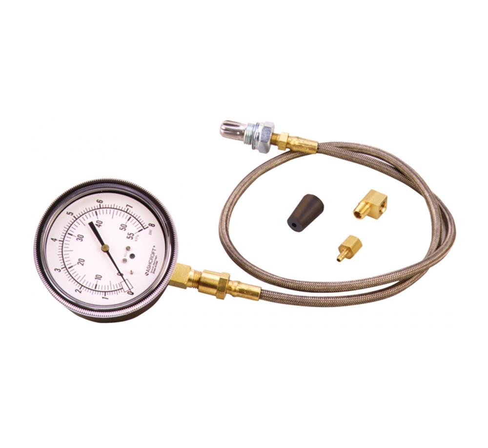 Exhaust Back Pressure Tester Set Pressure 2.5'' Diameter Gauge Sensor Car Kit US